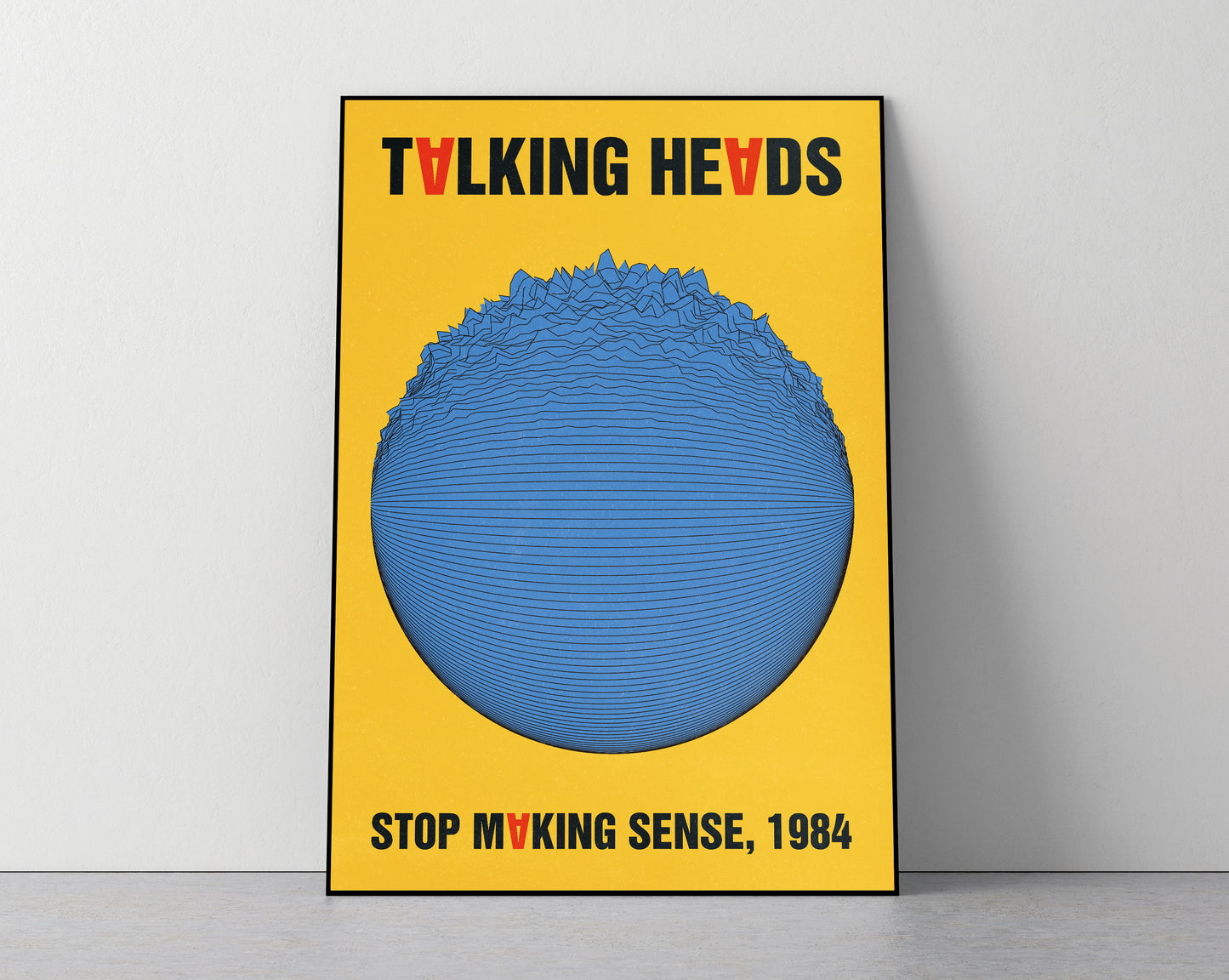 Talking Heads - Art Print / Poster - Yellow