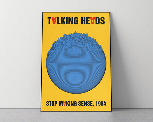 Talking Heads - Art Print / Poster - Yellow